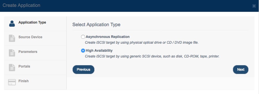 create iscsi
                ha