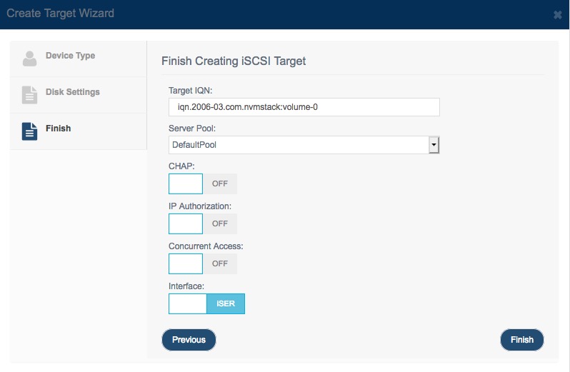 Create Nvme
                Target